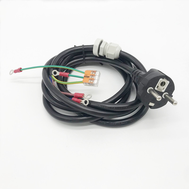 Power Cord 3 Prong With Crimped Terminal 