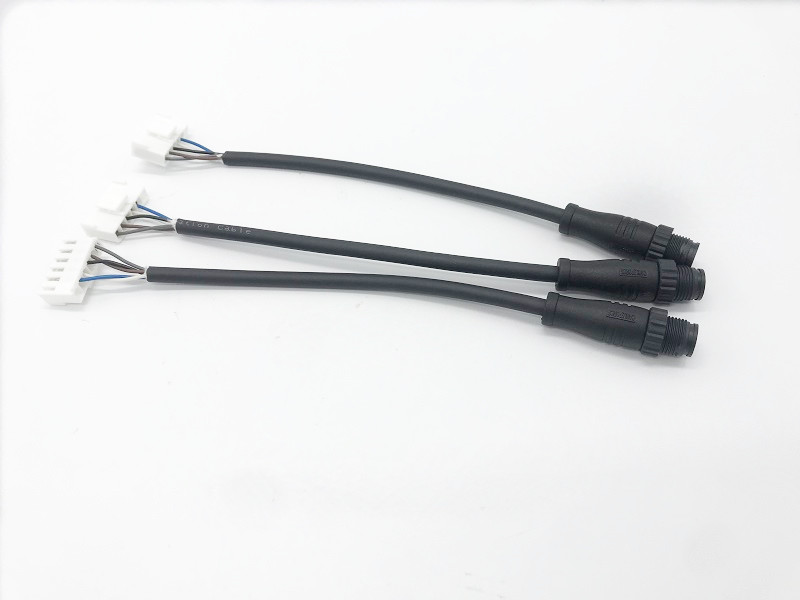 Industrial IP67 M12 5 Pin Threaded Connector Cable 