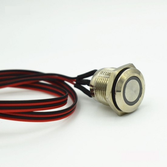 16MM Push Button Switch with JST PH Connector Wire Harness